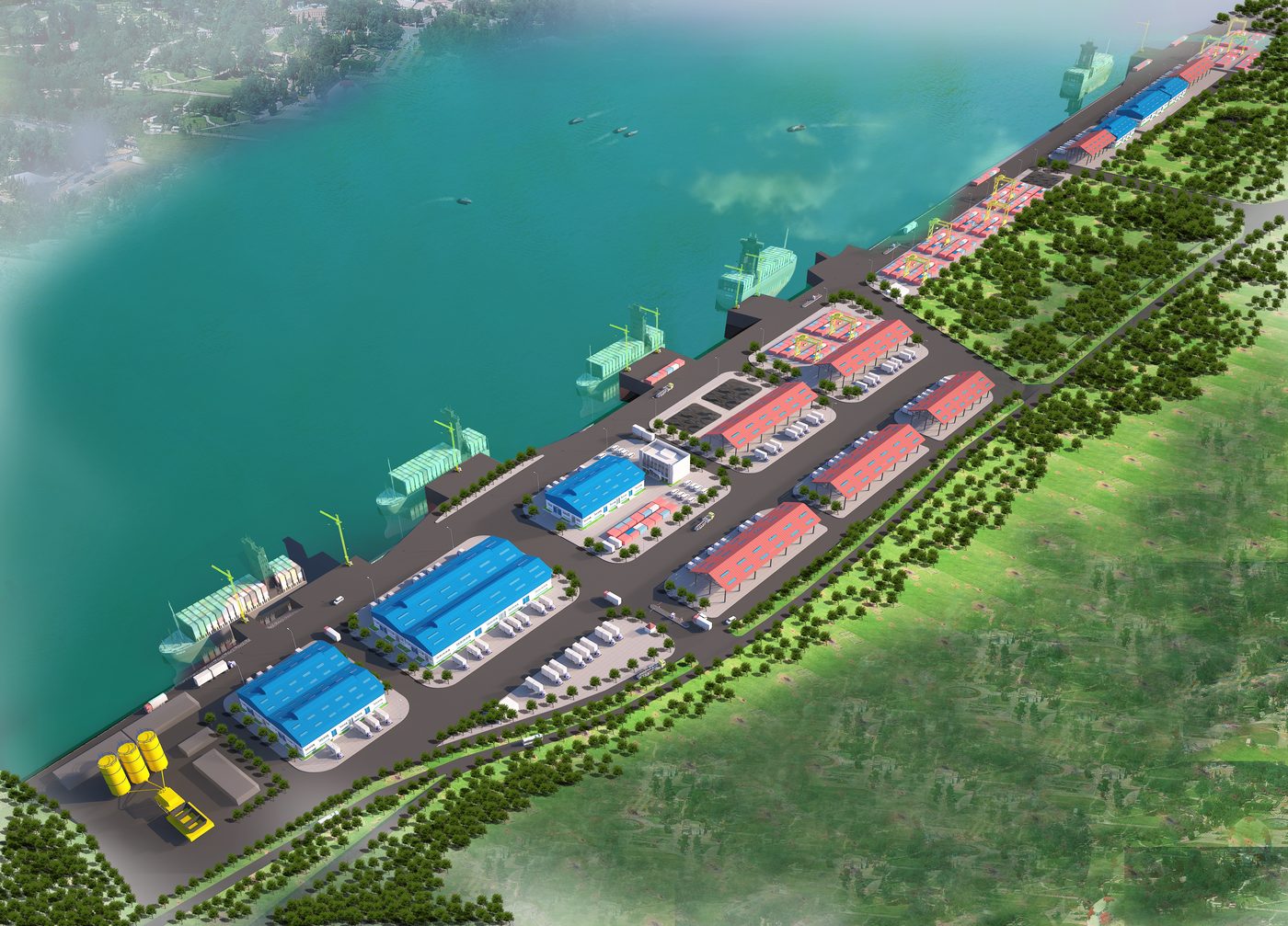 Phối cảnh Cảng Hồng Vân