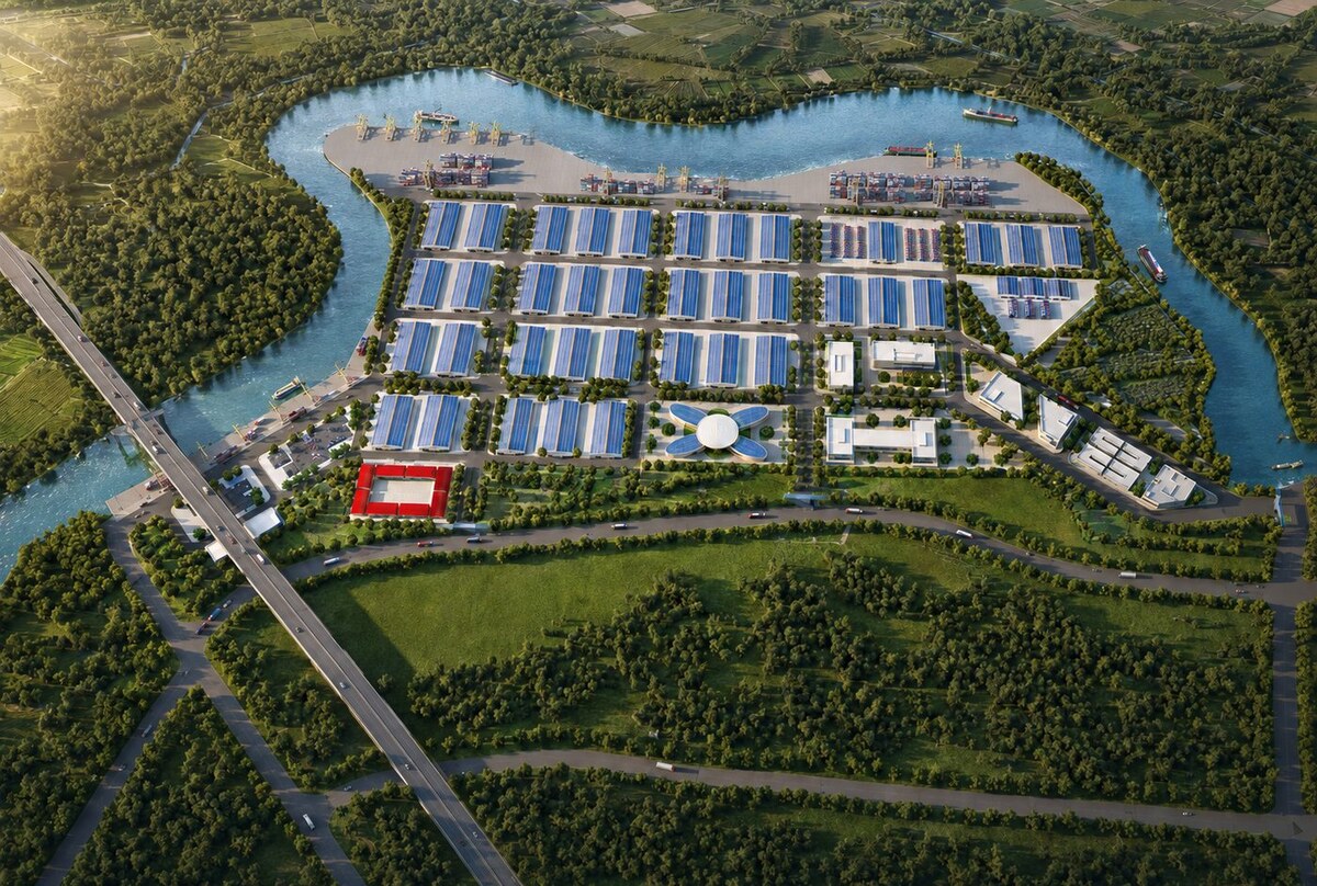Phối cảnh Trung tâm Logistics và Cảng tổng hợp Tây Ninh